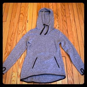Old Navy gray cowl neck hooded sweatshirt